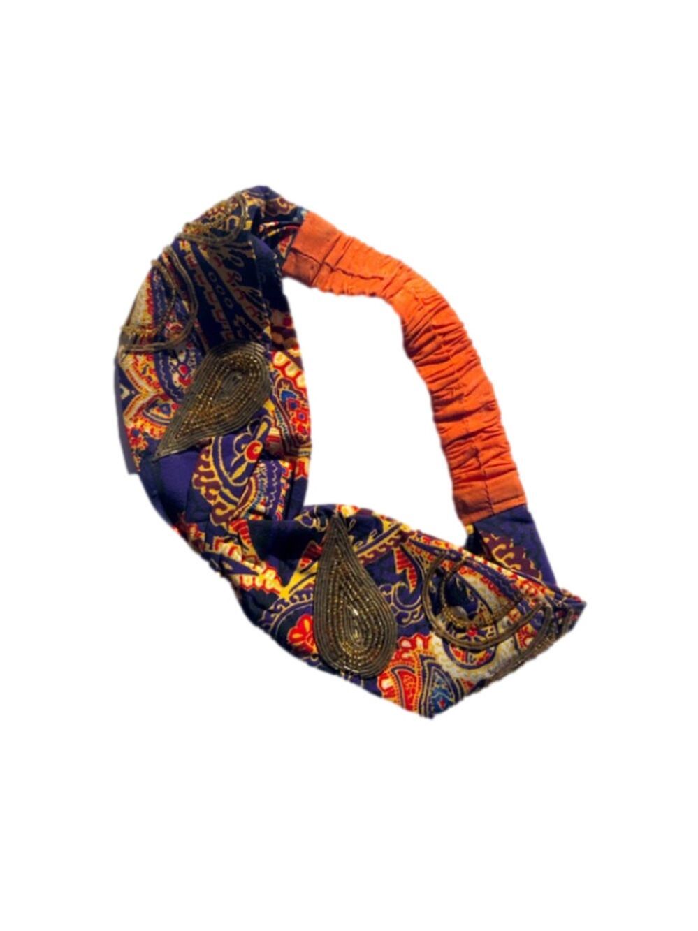 Beaded Elastic Headband Wrap